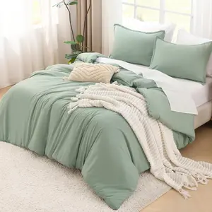 Litanika Comforter Set - 3-Piece Luxury Bedding with Cationic Dye Technology & Hypoallergenic Down Alternative - Available in Multiple Colors & Sizes - Flat Weave, Vacuum-Packed for Compact Shipping