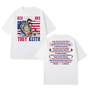 Toby Courtesy of the Red T-Shirt, Red White and Blue Shirt, 4th Of July Tee, Toby Keith TShirt