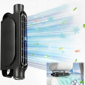 【Father's Day gift】2026 Portable USB Car Seat Fan, Quiet Clip-on Cooling Fan for Back Seat/Neck/Headrest, Fits All Cars, Vans, RVs, Trucks - Travel & Teacher Supplies