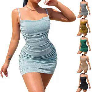 Spaghetti Strap Short Dress