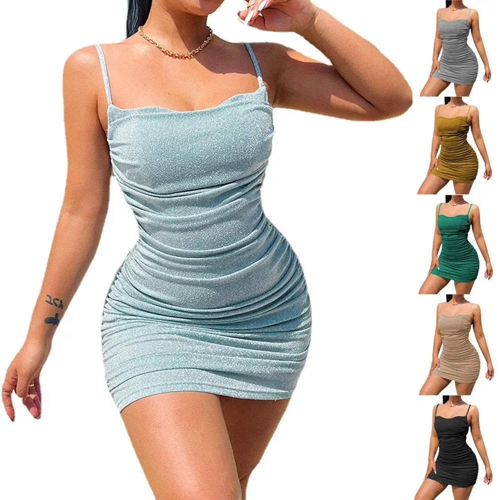 Spaghetti Strap Short Dress
