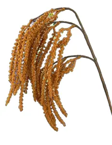 Hanging Feather Reed Spray x 3 H39 Rust Color