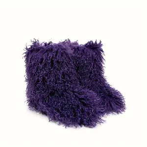 Autumn and Winter New Fashion Hot Girl Style Imitated Tibet Sheep Fur Boots Warm Women