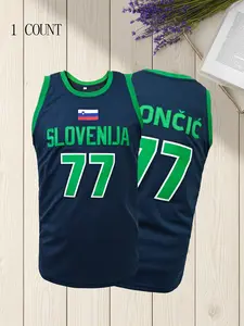 2025 New Basketball Jerseys No.77 DONCIC Jersey Sewing Embroidery Outdoor Sports High-quality Vest Breathable Tank Top Sportswear Top