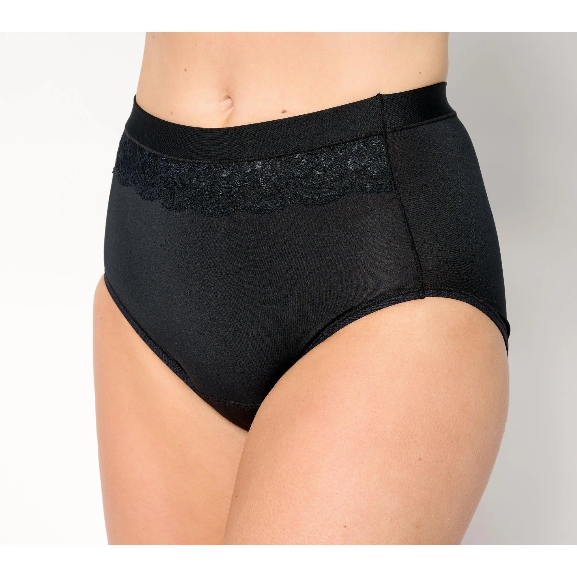 Breezies Natural Curve Leak Proof Hi-Cut Panty Set of 3