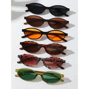 Women's Retro Oval Unisex Sunglasses - 3/6 Pairs Alloy Full Rim Eyewear with UV400 UV-Protection Lenses, Elegant Shades for Driving & Vacation
