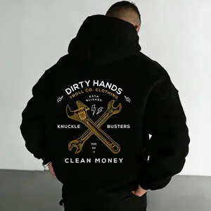 TROLL CO. CLOTHING Twisting Wrenches Heavyweight Hoodie Pullover – Men’s DHCM Twisting Wrenches Hoodie
