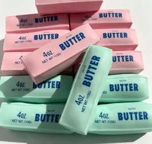 Crunchy Sound Butter Bar Squishy Toy, Crispy ASMR Butter Stick Squeeze Fidget Toy, Soft Sensory Stress Relief Desk Toy