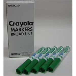 Crayola Washable Blue Cone-Tip Art Markers, 12-Count Art Supplies Set for Toys & Hobbies, DIY Scrapbooking