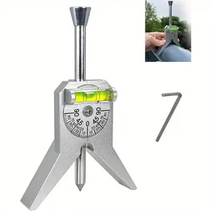 Pipe Center Locator Punch Tool and Marker, Y-Type Head Angle Marker with Precision Measurement Scale, Stable Base, Fits 1-2 Inch Pipes