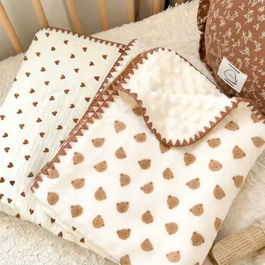 Soft Baby Blanket, 3D Bean Bag Design, Comfortable & Cozy Infant Wrap, Perfect for Stroller Use, Ideal Gift for Newborns, Soft Warming Bedding