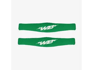 Green Skinny Bicep Bands 2-Pack, Moisture-Wicking Fabric for Sweat-free Comfort