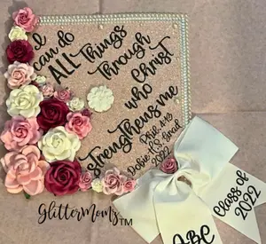 I Can Do All Things Through Christ Philippians Graduation Cap Topper