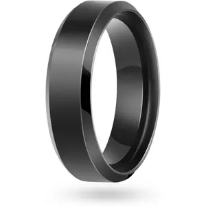 Stainless Steel Ring for Men Women Wedding Ring, Basic Flat Rings, Polished Matt Finish Rings-USA
