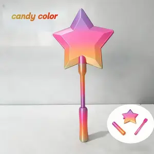 Creative Star Wand Payment Stick, Non-Contact Card Holder, Easy Payment Wallet, ID Case, Fun, Unique and Candy Design, Star Shape, Multiple Functions, 1pc