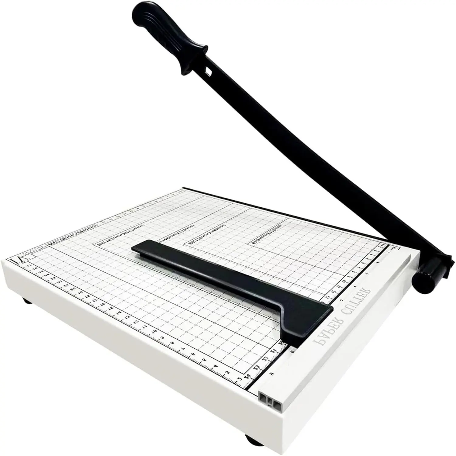 12" Heavy Duty Guillotine Paper Cutter for Cardstock 12 inch Cut Length 10 Sheet Capacity Cuts Cleanly and Quickly Paper Trimmer for Classroom Art Projects and Office Use