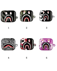 Shark Mouth Style AirPods Case, Trending Street AirPods Case For all Airpods Gen 1 2 3 4 & Pro 1, 2, 3 Aesthetic AirPods Case Cover Protective