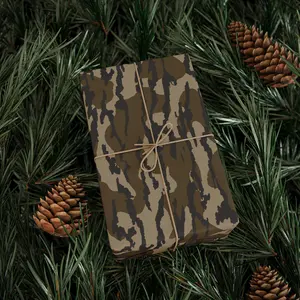 Original Bottomland Everything Bottom Lands Camo Wrapping Paper 90 gsm Fine Art Paper Matte or Glossy Finish 30" x 36", 30" x 72", 30" x 180" One-Sided Print with Camouflage Design