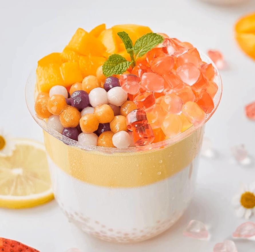 Black Sugar Flavor Boba Tapioca Pearls, Black Sugar Flavor, WuFuYuan Black Tapioca Pearls For Boba Tea, Ready In 5 Minutes 8.8oz(1/2/3/4Packs)