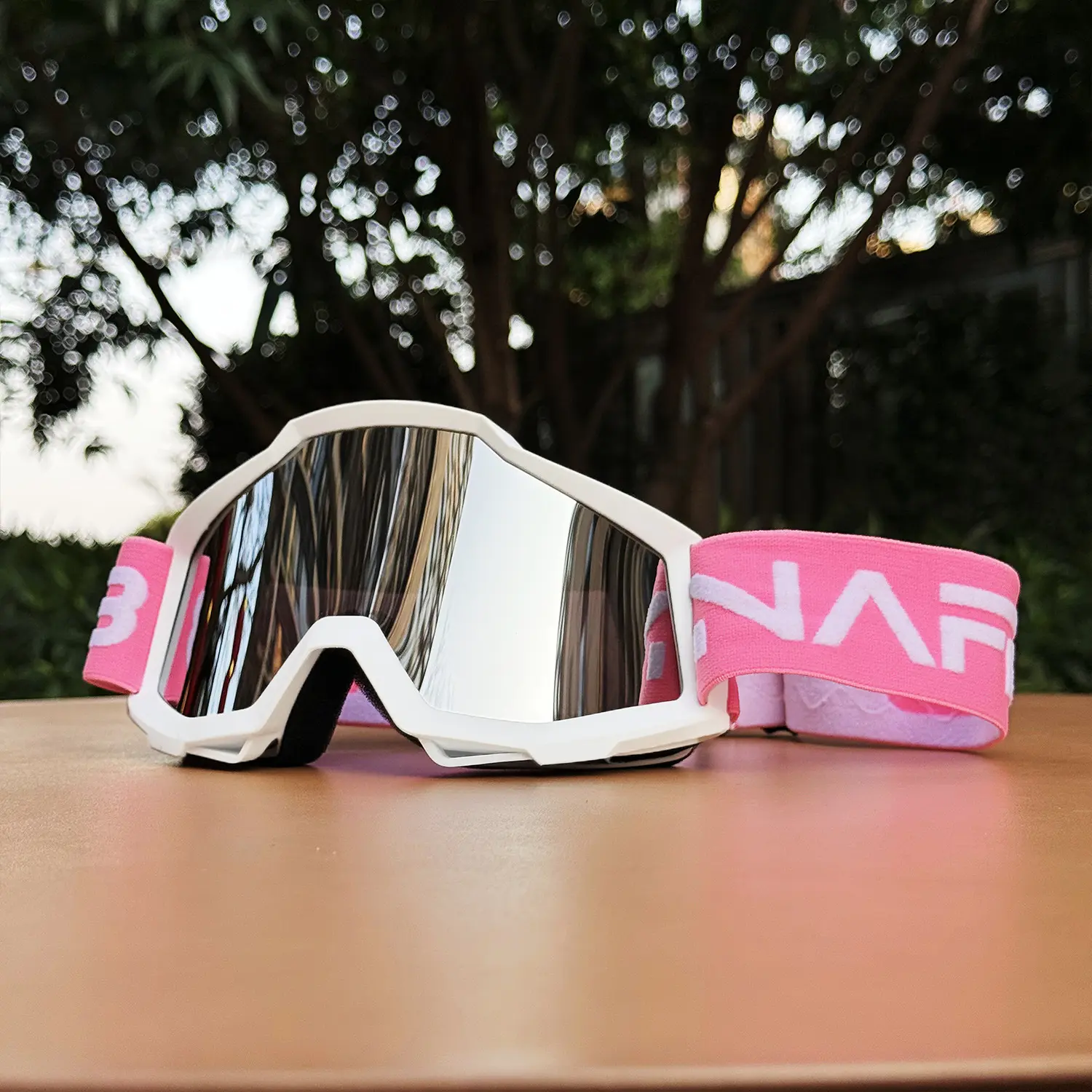 Adjustable Strap Motorcycle Goggles, Anti-Slip Silicone Frame, Windproof Dustproof, Off-Road Outdoor Riding, Fog-Resistant Lenses, Motocross Goggles, Dirt Bike Goggles