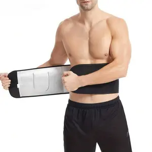 Unisex Sauna Waist Trainer Waistband, Thermal Support Wrap with Phone Pocket - Nano-Silver Breathable Design for Gym, Running Workouts