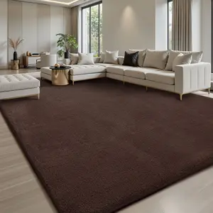 FAMVAL Large Ultra Soft Fluffy Area Rug, Plush Shaggy Non-Slip Carpet for Living Room Bedroom Nursery Home Decor