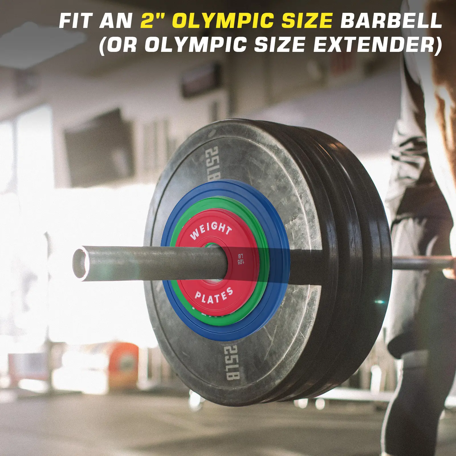 Rubber-Coated Steel Fractional Change Plates Set – 2" International Games Weight Plates for Strength Training & Barbell Lifting – Includes 1.25LB, 2.5LB, 5LB, 10LB, 17.5LB, 37.5LB – Micro Loading – Standard Size