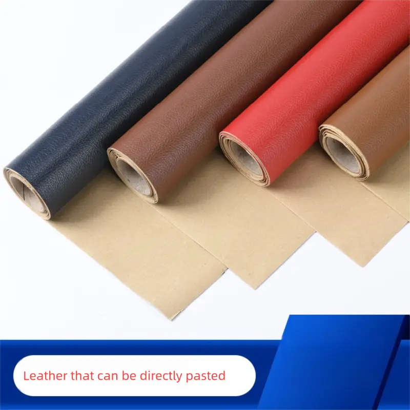 Self Adhesive Home Repair Patch Kit - Rectangular Plain Sticker Deco Tape (3.93in×63.99in/19.68in×53.93in) for Couch, Chair, PU Leather, Synthetic Leather Automotive Upholstery Fix