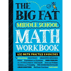 The Big Fat Middle School Math Workbook by Workman Publishing, Editors of Brain Quest [Paperback Book]