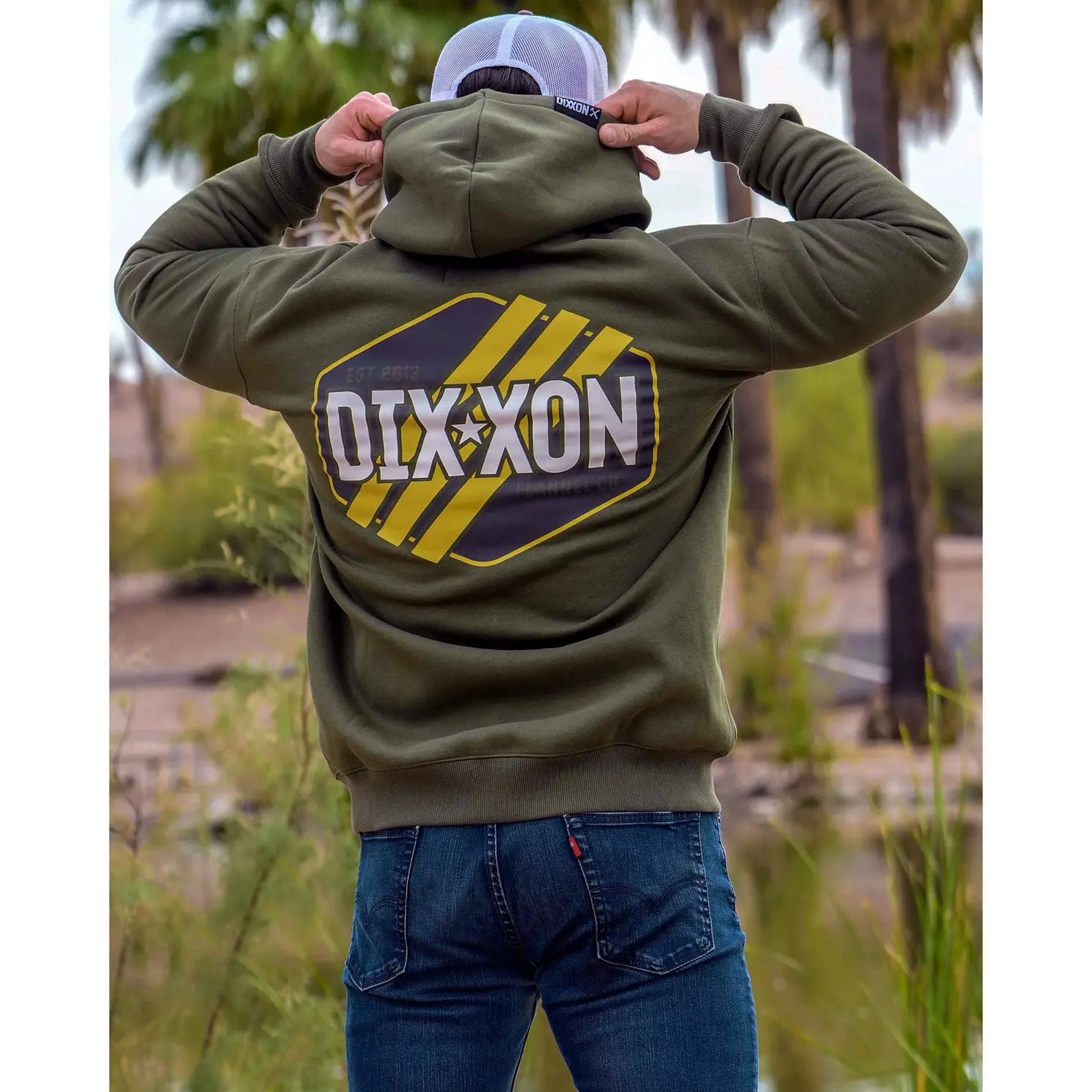 Tactical Badge Zip Up Hoodie - O.D. Green Tactical Badge Zip Up Hoodie - O.D. Green