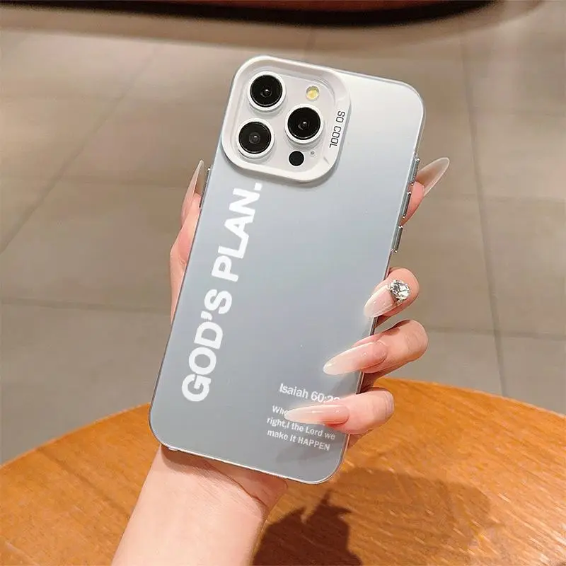 Letter Pattern Phone Case, Anti-drop Cellphone Protective Case, Total Protective Shockproof Mobile Phone Cover for iPhone 11 12 13 14 15 16 Series