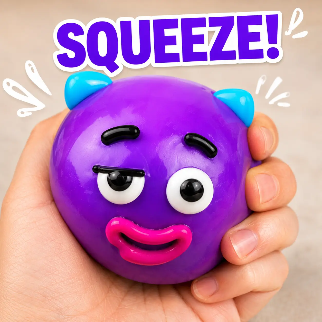 Unisex Animal Face Changing Squishy Ball - TPR Soft Slow Rising Sensory Stress Balls, Portable Handheld Fidget Toy, Lightweight Desk Decompression Ornament, Creative Holiday Party Gift, Stress Relieving Accessory