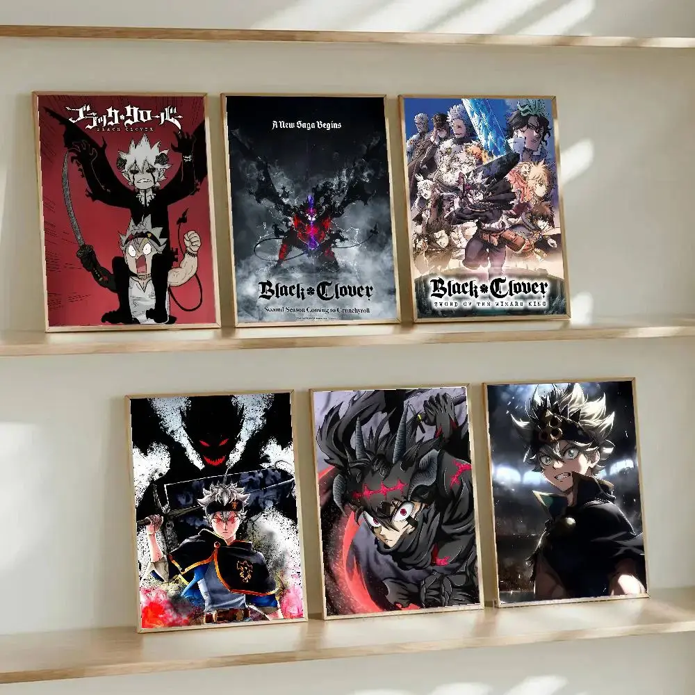[Sale off up to 45%][Free Ship] Anime Black Clover Poster Poster Mural For Living Room Bedroom Wall Office Wall Decor Gift For Friends Unframed