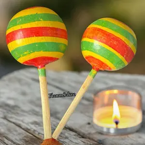 Wooden Tchatcha - Traditional Spiritual Rattle Handcrafted for Healing and Meditation