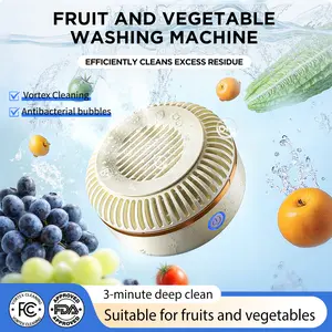 TESORO CASA Wireless Home Fruit & Vegetable Washing Machine High-Efficiency Hydroxyl Ion Technology Rotating Food Washer for Fresh Produce Eco-Friendly Clean Eating Juicer Use Ideal Gift for Kitchen 2026