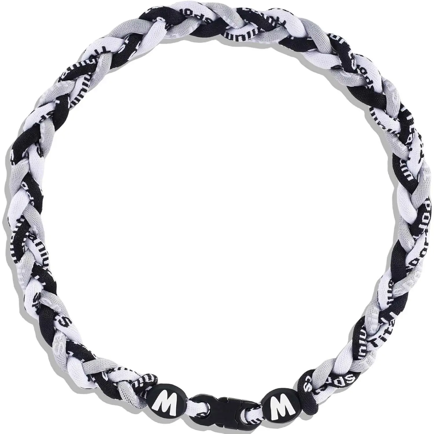 18inch Baseball Necklace w/Nylon Tri-Braided Rope Tornado Design