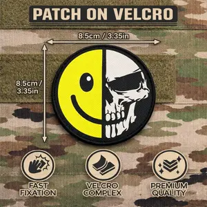 Tactical Patch with Hot Glue and Velcro, Iron-On Clothing Patch or Logo, Geometric Embroidery Design, Unique Design, Custom Patches, DIY Supplies, No Ca Prop 65 Warning