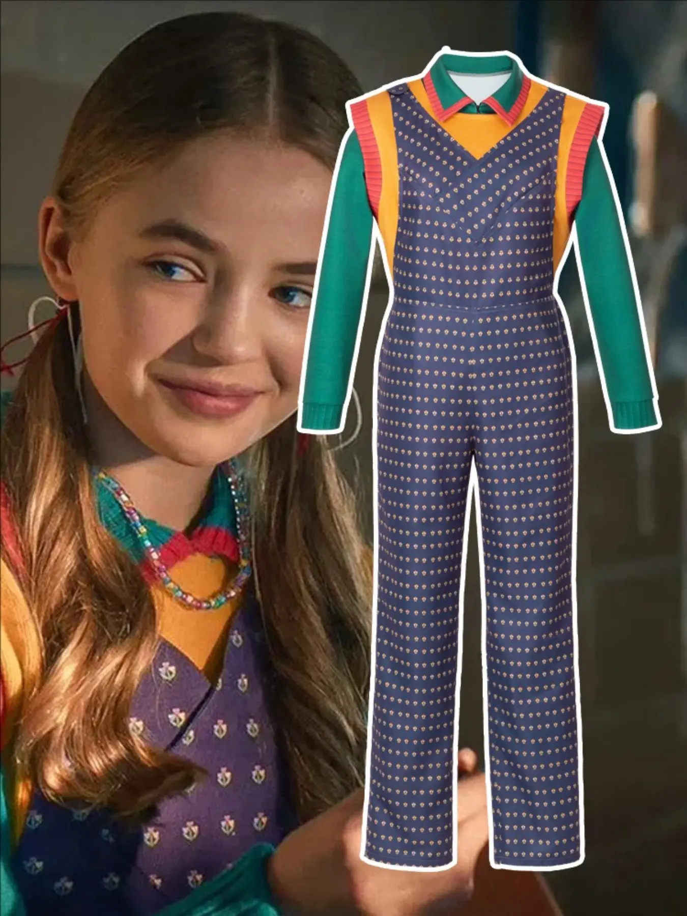 Stranger Season 5 Cosplay Costume Holly Wheeler Halloween Carnival Performance Suit Outfit Adult Clothing