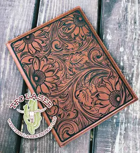 Western Large Zip Closure Portfolio with Notepad - Various Designs
