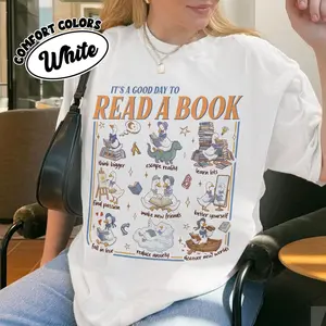 It’s A Good Day To Read A Book Shirt, Funny Goose Tshirt, Reading Teacher Tee, Librarian Gifts For Her, Girl Trip Tee, Gamer Gift, Unisex T-Shirt