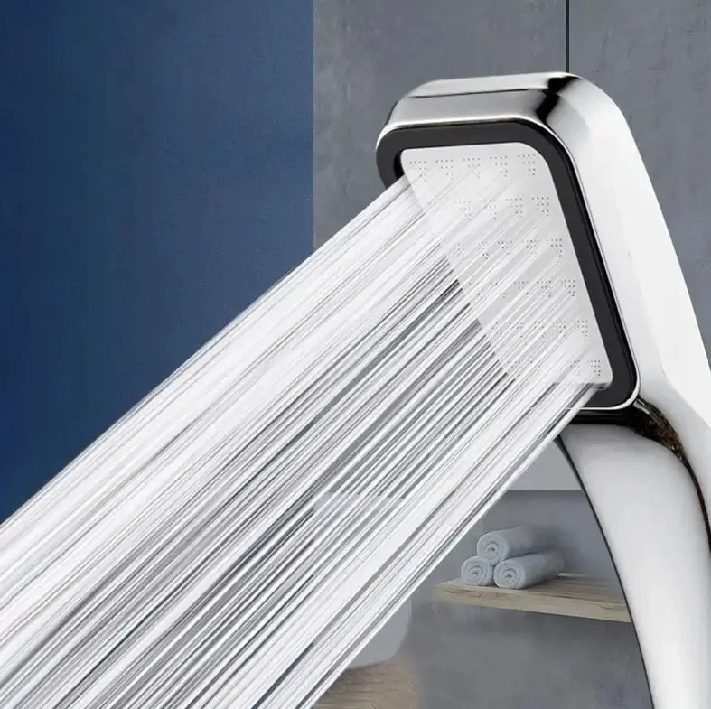 Hole Square Shower Head High Pressure Water-Saving Handheld Nozzle -1pc 300-