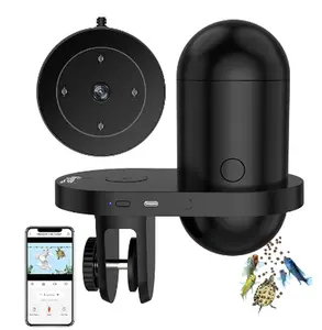 hygger WiFi Automatic Fish Feeder with App, Smart Auto Fish Feeder for Vacation with Timer, Precision Feeding and Moisture-Proof, Fish Feeder Automatic Dispenser with USB Cable for Aquariums Fish Tank