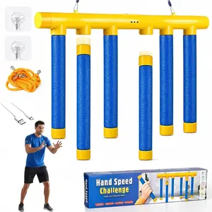 Drop Sticks Game, Reaction Training Tool with 3 Speed Levels, Falling Catching Sticks for Hand-Eye Coordination, Focus & Reaction Time Training for Adults