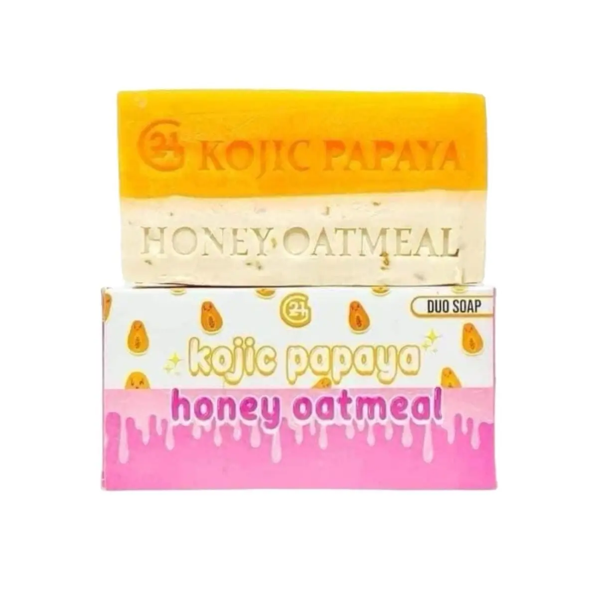 G21 Kojic Papaya Honey Oatmeal Duo Soap, 150g Anti-aging