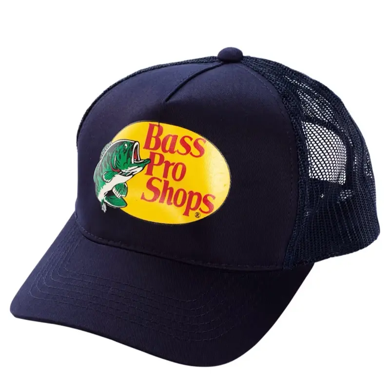 Bass Pro Shops Unisex Navy Blue Trucker Beanie - Unisex Fit, Adjustable, Mesh Back, Daily Wear, Stylish Look, 2 Colors Fashion Accessory Cap