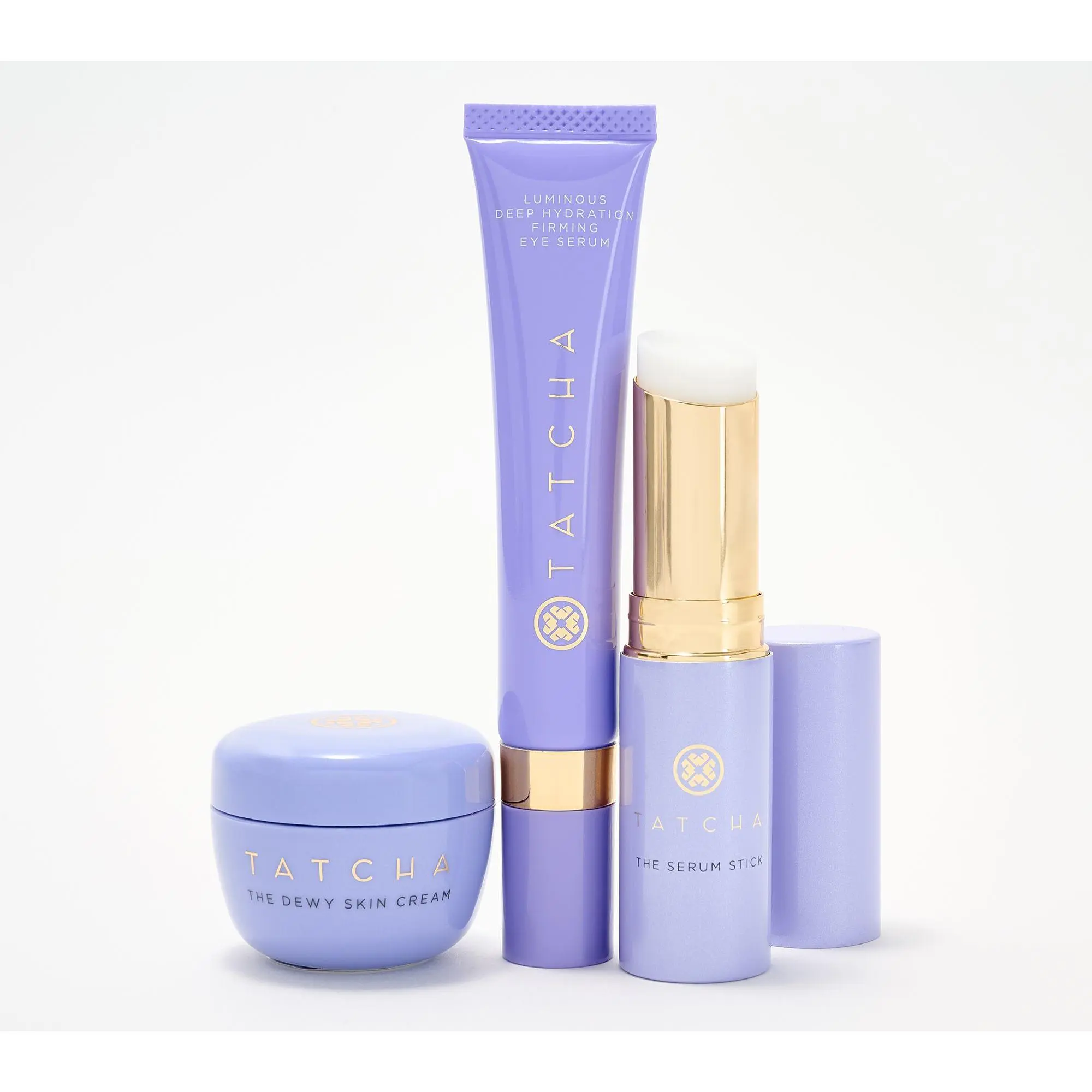 QVC TATCHA Skincare Kit - Luminous Eye Serum, Serum Stick, Mini Dewy Cream QVC TATCHA Skincare Kit - Luminous Eye Serum, Serum Stick, Mini Dewy Cream