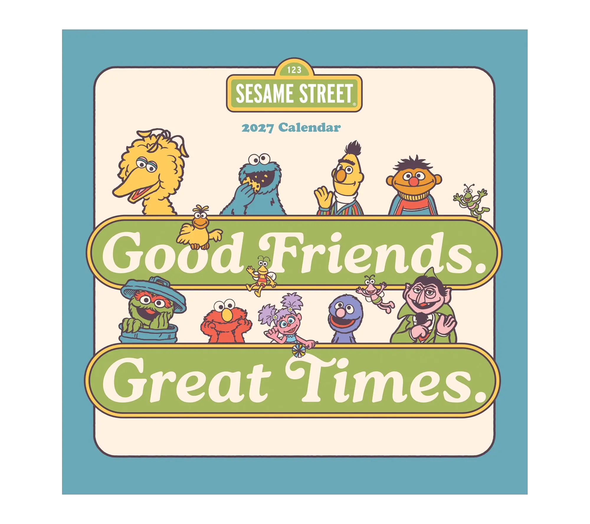 TF Publishing 2027 Sesame Street Wall Calendar