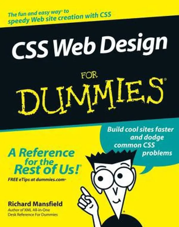 USED Book - CSS Web Design For Dummies (For Dummies Series) by Richard Mansfield (Paperback) - english