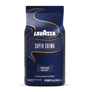 Lavazza Super Crema Whole Bean Coffee Medium Espresso Roast