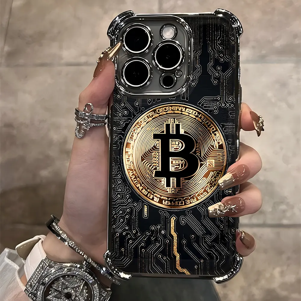 Electroplated phone case for iPhone 16/15/14/13/12/11 Pro Max/X/XR/XS Max/7/8/6 Plus, 2D flat printing, non-protruding, shockproof airbag back cover., Accessories, Smartphone, Cellphone summerwins